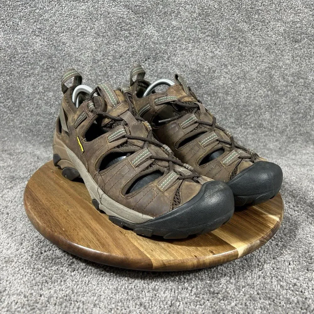 KEEN Arroyo II Men’s Size 10 Brown Leather Waterproof Trail Hiking Sandals Used